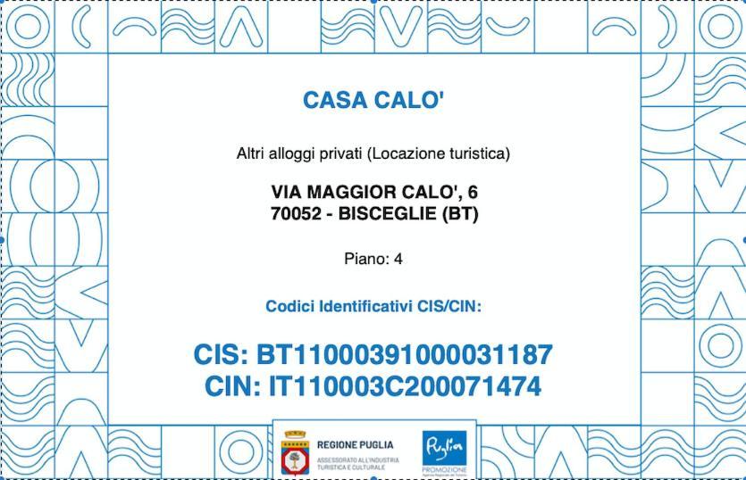 Apartament Casa Calo' Bisceglie Zewnętrze zdjęcie